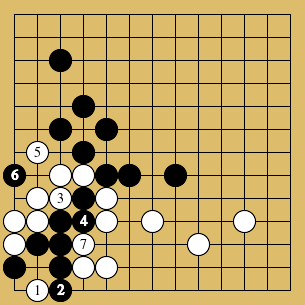 棋譜解説図(数字、記号入り) 棋譜解説図(数字、記号入り)