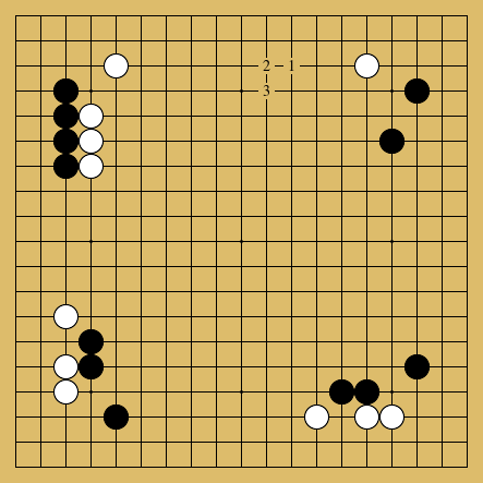 棋譜解説図(数字、記号入り) 棋譜解説図(数字、記号入り)