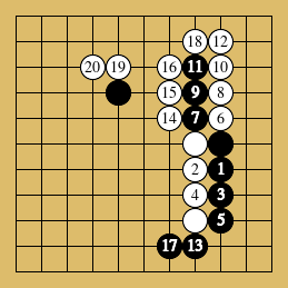 棋譜解説図(数字、記号入り) 棋譜解説図(数字、記号入り)