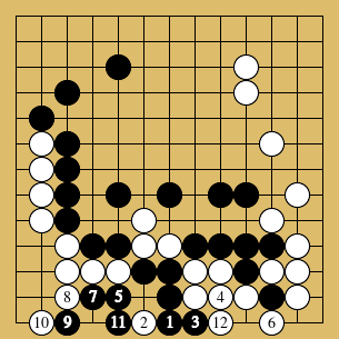 棋譜解説図（数字、記号入り）